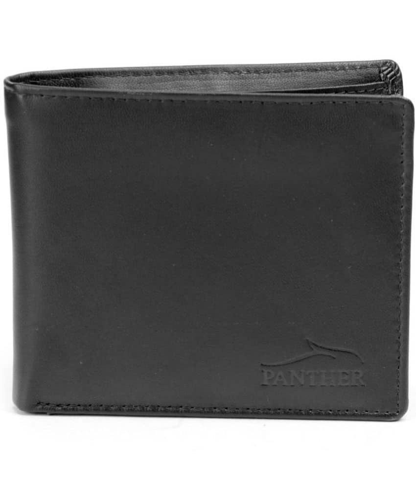 Panther - Black Leather Men's Regular Wallet ( Pack of 1 ) - Handbags | Buy online on ZillyBuy