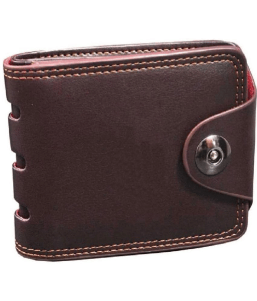 Stitched PU Leather ATM Credit Debit Business ID memory Card Holder Wallet for M Brown PU Leather Men's Wallet ( Pack 1 ) - Handbags | Buy online on ZillyBuy