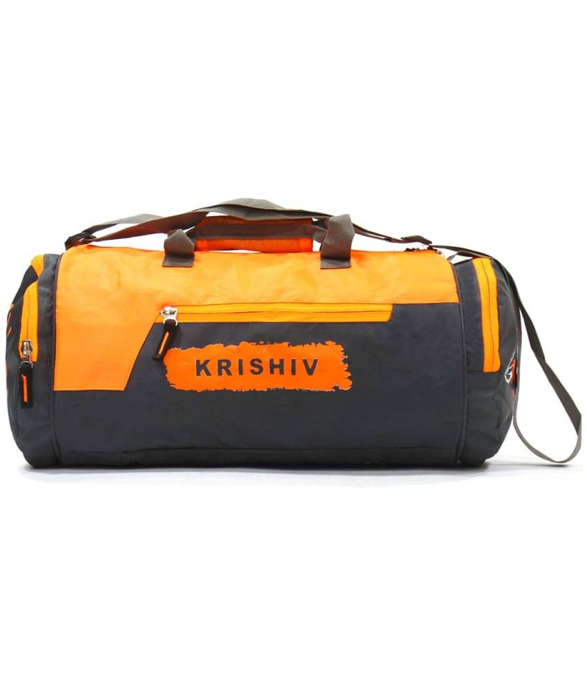     			krishiv Polyester Grey 26 Ltrs Gym Bag