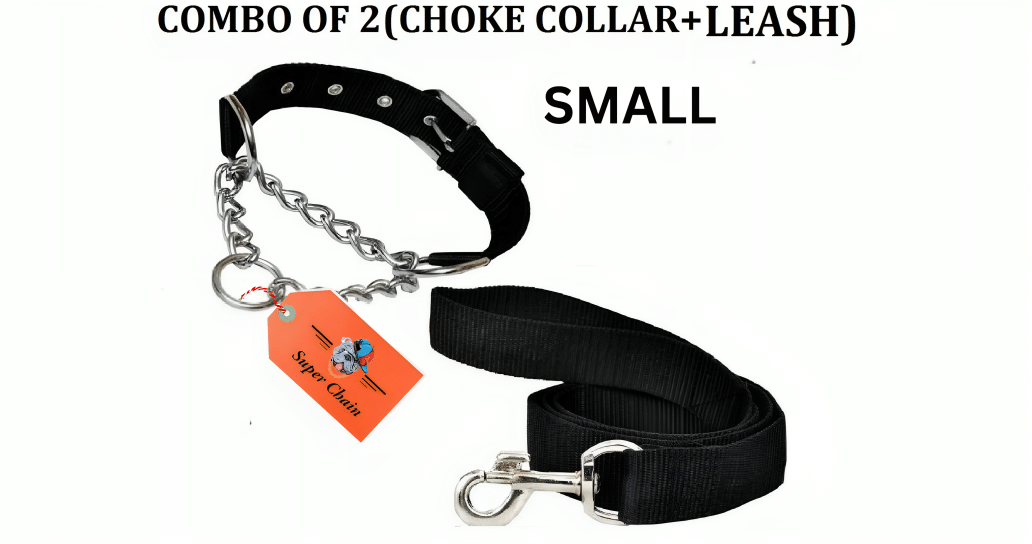 Abhikram - Black Combo (Collar Belt and Leash) ( Small ) Abhikram - Black Combo (Collar Belt and Leash) ( Small )