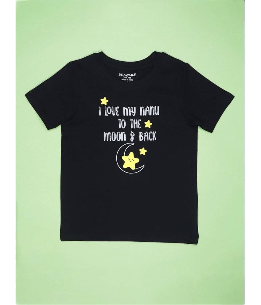     			Be Awara Pack of 2 Boys Cotton T-Shirt ( Black )