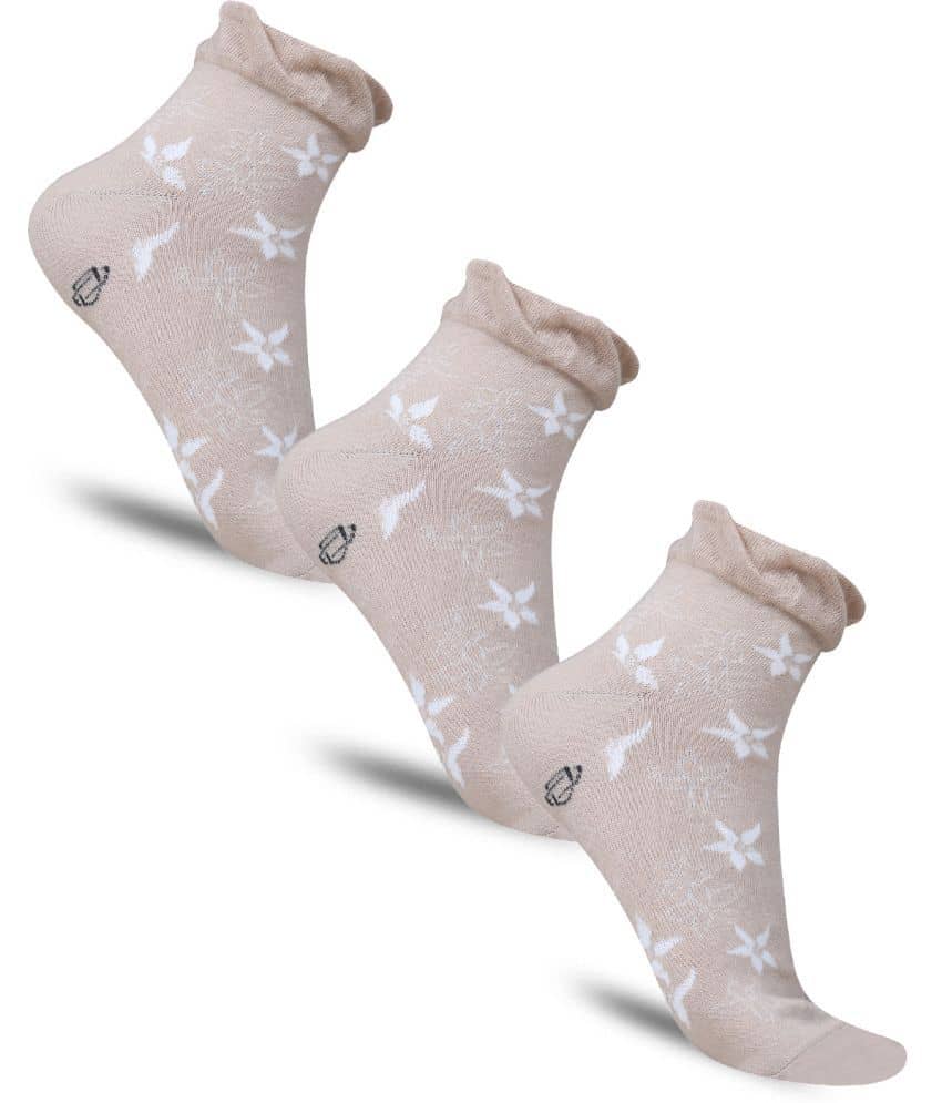 Dollar - Beige Cotton Blend Women's Combo ( Pack of 3 ) - Socks | Buy online on ZillyBuy