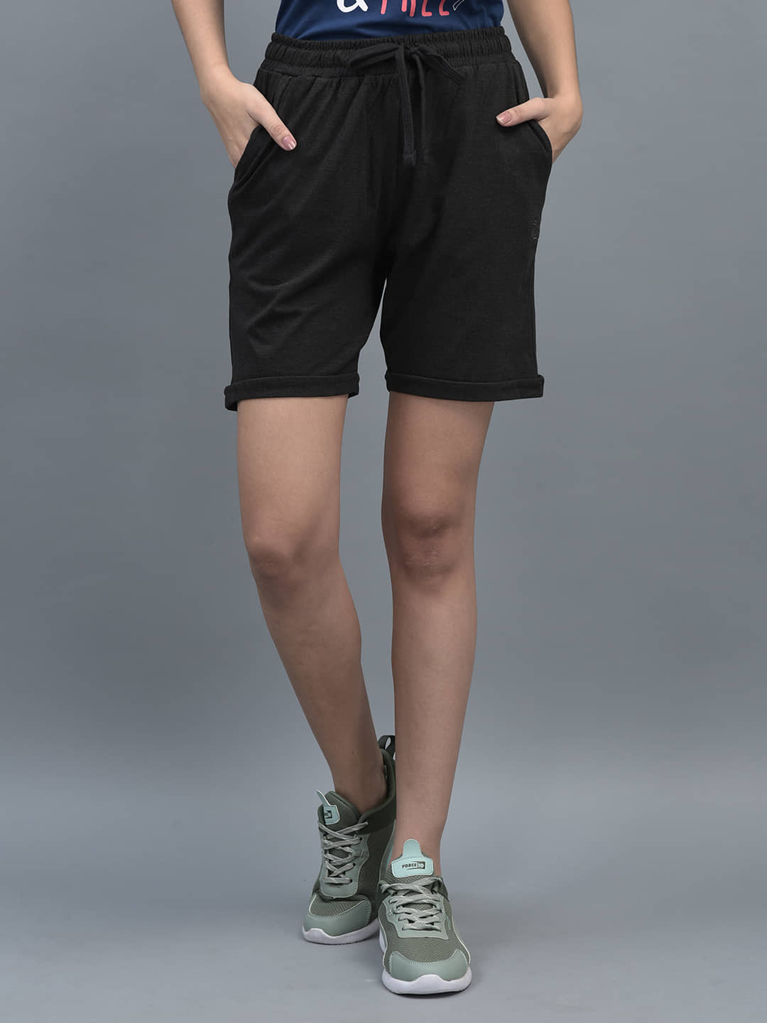 Dollar Missy Cotton Hot Pants - Black Single