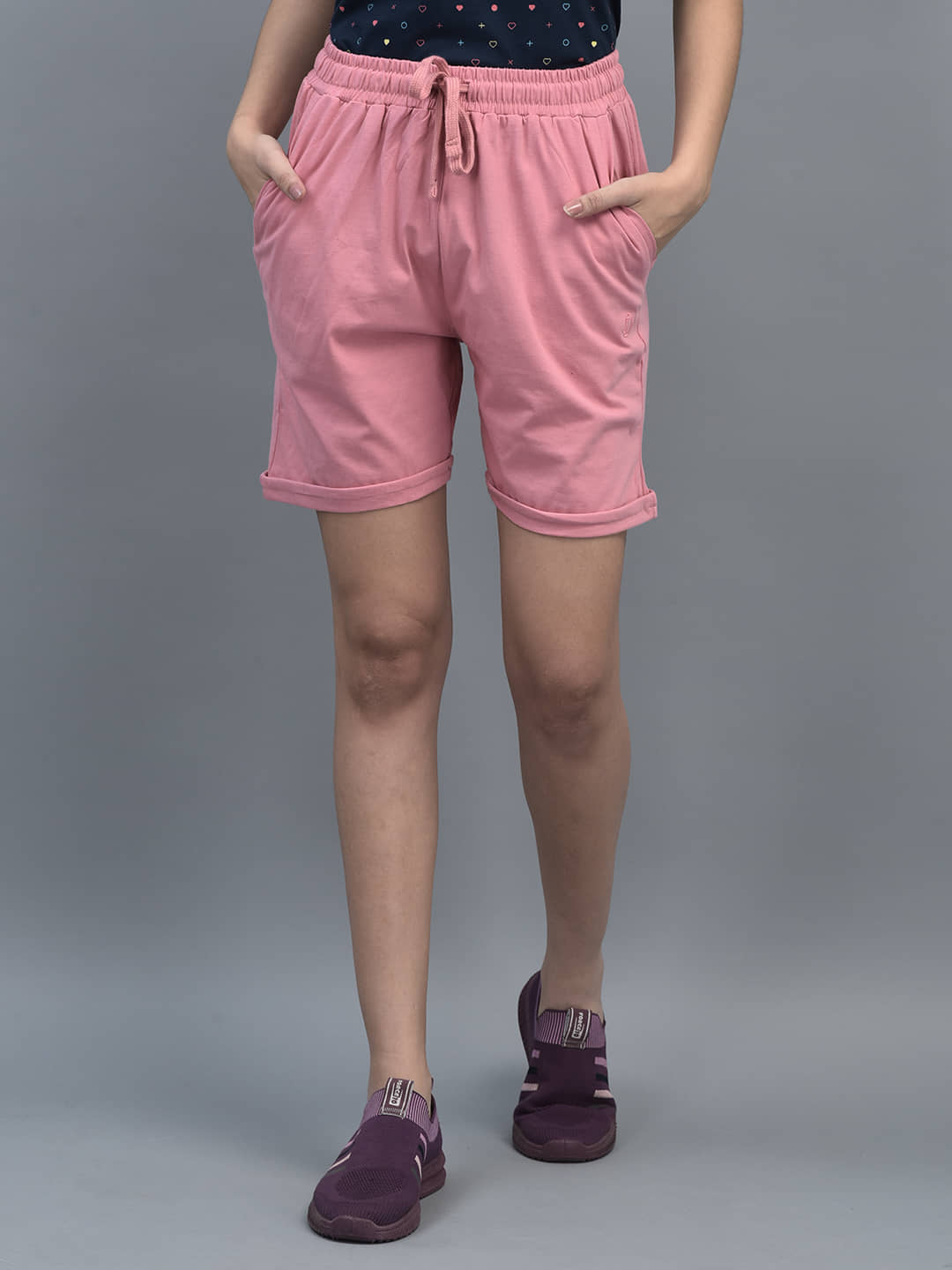 Dollar Missy Cotton Hot Pants - Peach Single