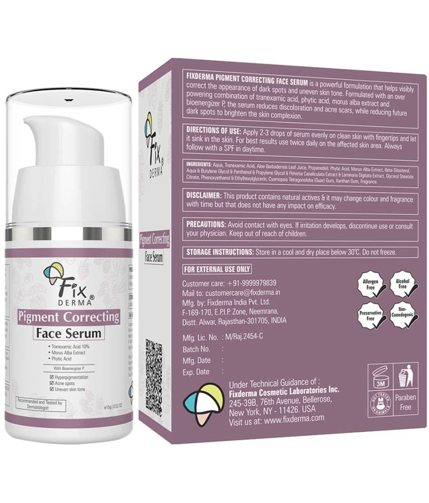    			Fixderma 10% Tranexamic Acid Serum, Pigment Correcting Serum for Melasma & Hyperpigmentation, 15 g