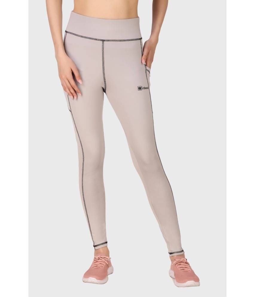     			IDASS - Lycra Slim Fit Light Grey Women's Tights ( Pack of 1 )