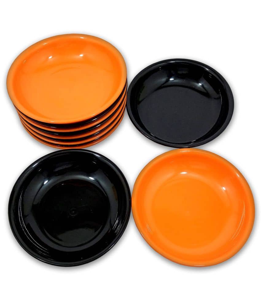 Inpro 12 Pcs Plastic Multi Color Quarter Plate