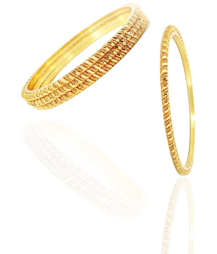 JIPPA - Gold Bangle Set ( Pack of 1 ) - Bangles & Bracelets | Buy online on ZillyBuy