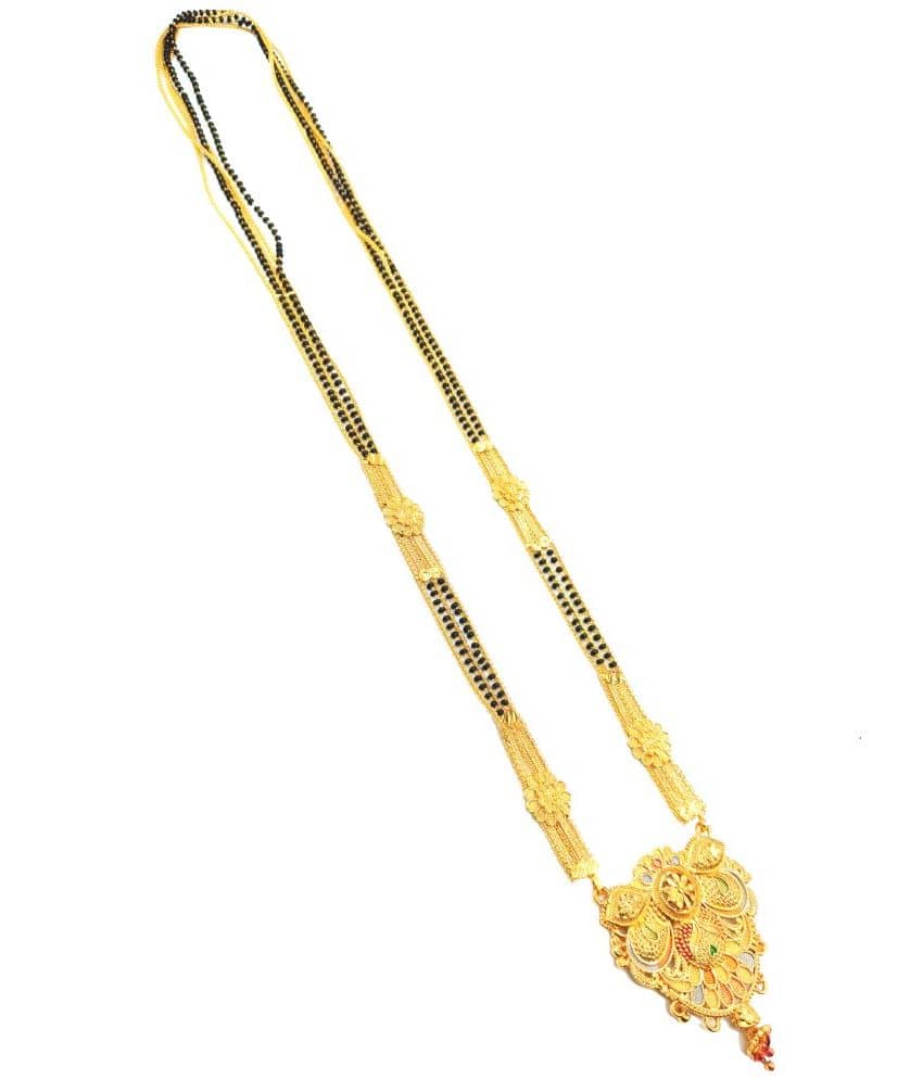 JIPPA - Golden Mangalsutra ( Pack of 1 )