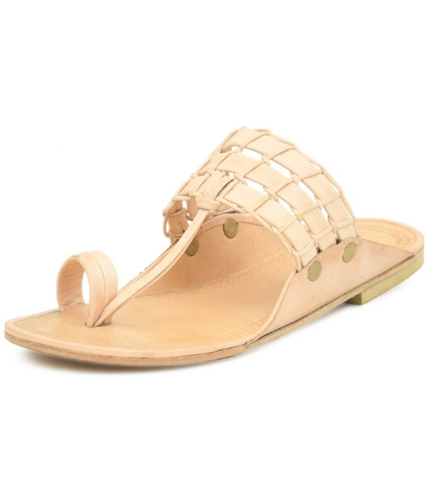     			STEPFOX - Beige Men's Kolhapuris
