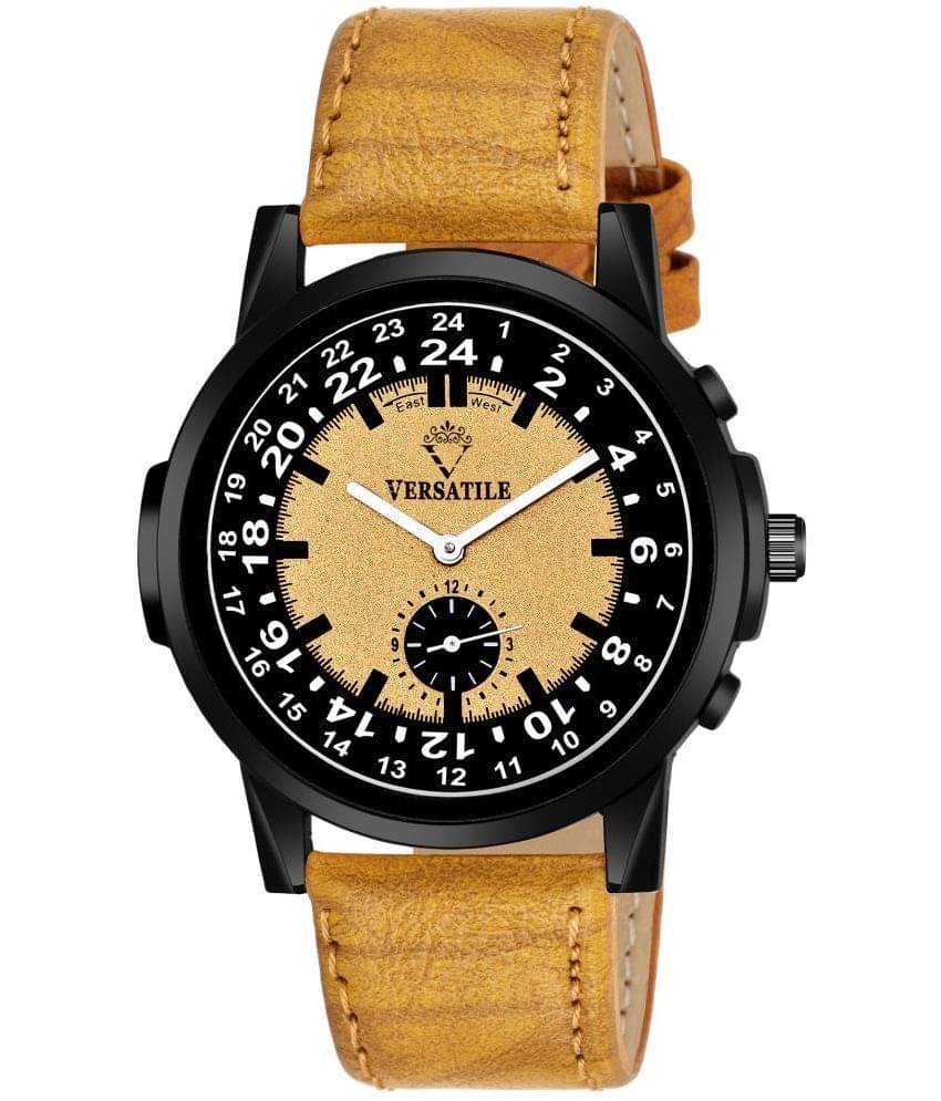     			Versatile - Tan Leather Chronograph Men's Watch