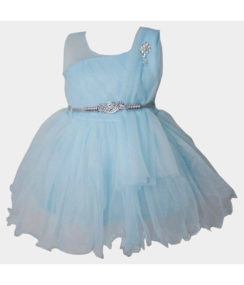     			harshvardhanmart.com Pack of 1 Baby Girls Net Frock ( Light Blue )