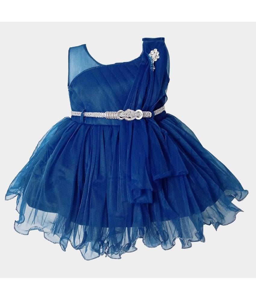     			harshvardhanmart.com Pack of 1 Baby Girls Net Frock ( Navy Blue )