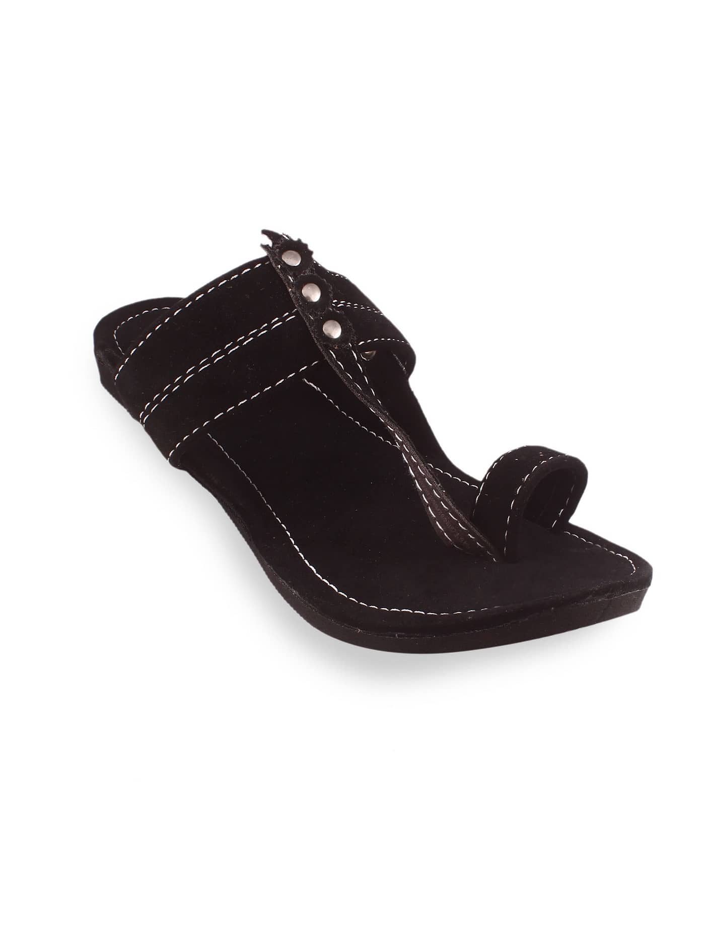Apratim - Black Men's Kolhapuris - Ethnic Shoes | Buy online on ZillyBuy