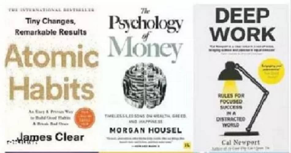 Atomic Habits+ The Psychology Of Money + Deep Work (3 BOOKS COMBO) (ENGLISH, PAPERBACK) - Stationery | Buy online on ZillyBuy