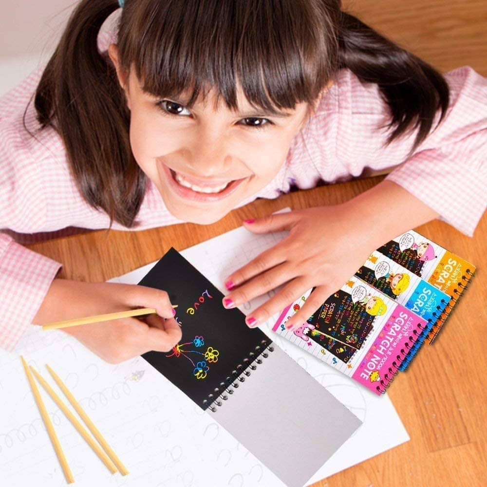 Dust N Shine Scratch Paper Book Pack of 4 - Stationery | Buy online on ZillyBuy