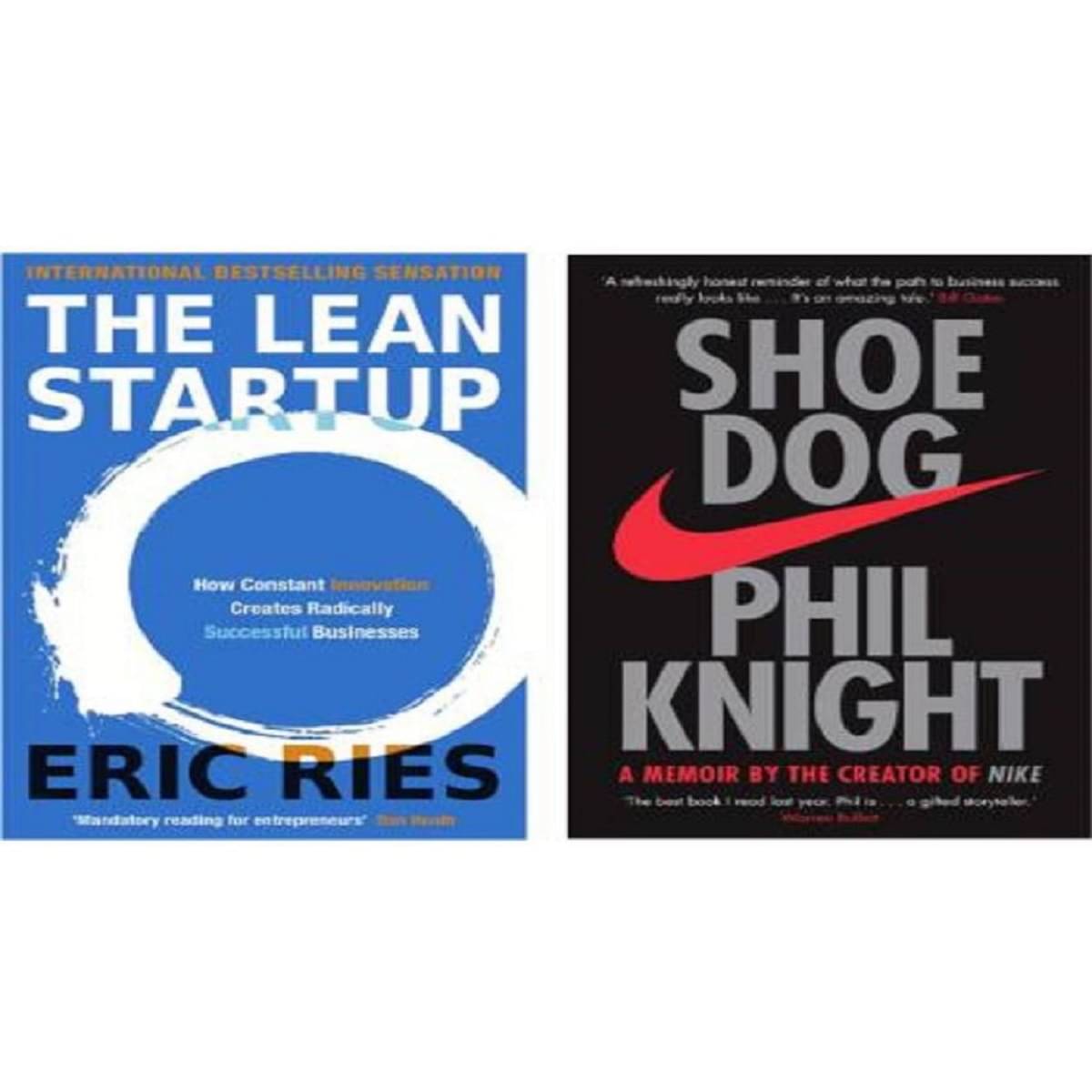 ( Combo of 2 books ) Lean Startup + Shoe Dog (Paperback, Eric Ries, Phil Knight) ( Combo of 2 books ) Lean Startup + Shoe Dog (Paperback, Eric Ries, Phil Knight)