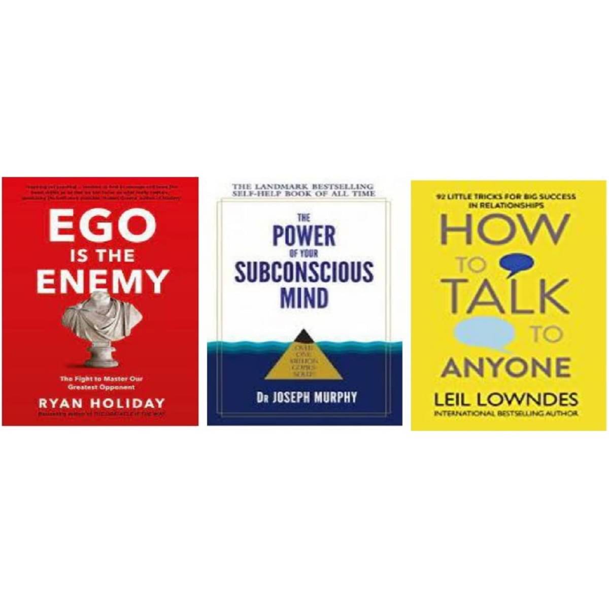 ( Combo of 3 books )Ego Is the Enemy + The Power of your subconscious mind + How To Talk Anyone ( paperback ) ( Combo of 3 books )Ego Is the Enemy + The Power of your subconscious mind + How To Talk Anyone ( paperback )