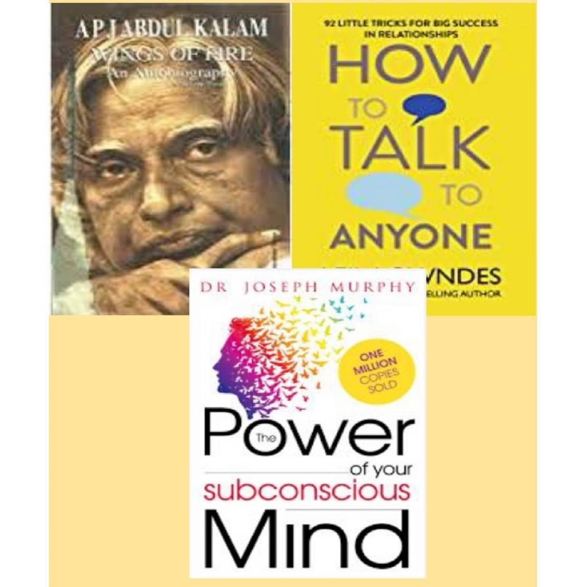     			Combo of 3 books Wings of Fire + How to Talk Anyone + THE POWER OF YOUR SUBCONSCIOUS MIND