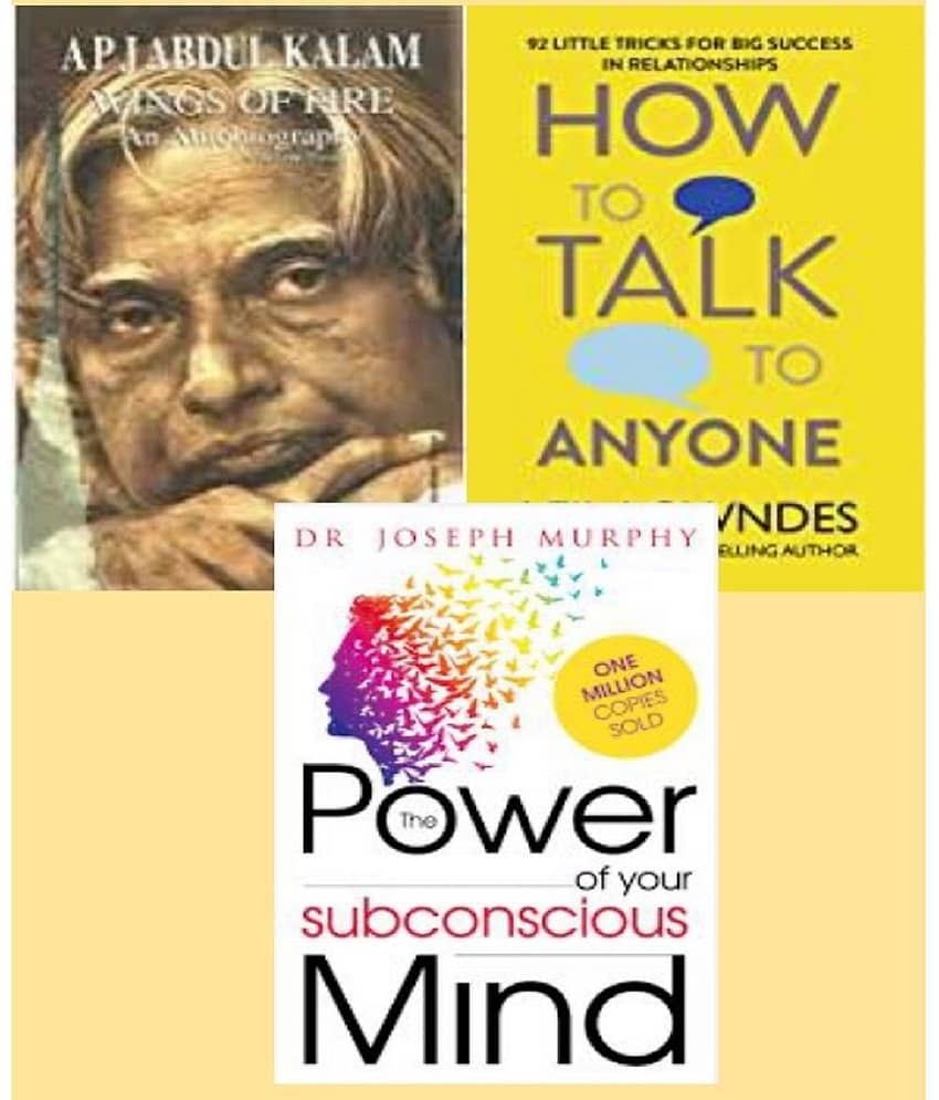 Combo of 3 books Wings of Fire + How to Talk Anyone + THE POWER OF YOUR SUBCONSCIOUS MIND - Stationery | Buy online on ZillyBuy