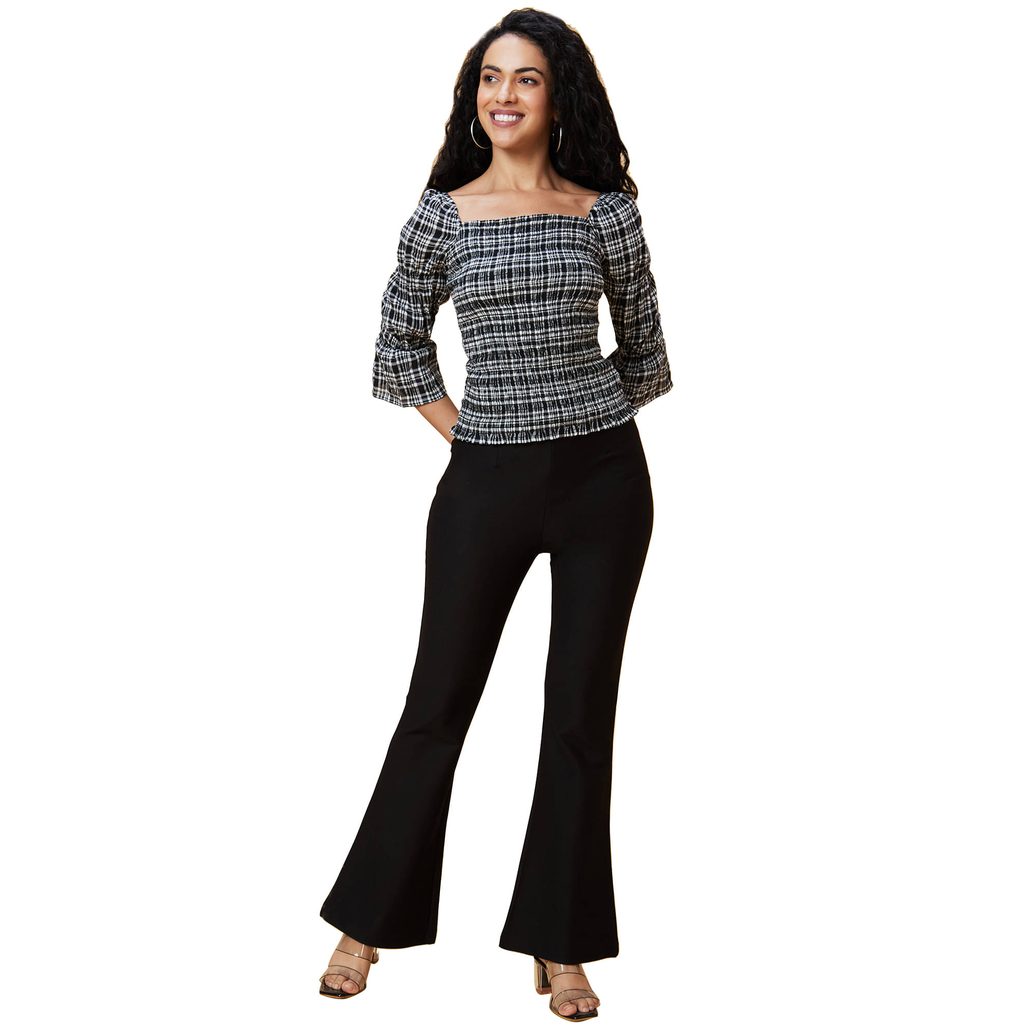 Globus - Black Cotton Women's Regular Top ( Pack of 1 )     			Globus - Black Cotton Women's Regular Top ( Pack of 1 )