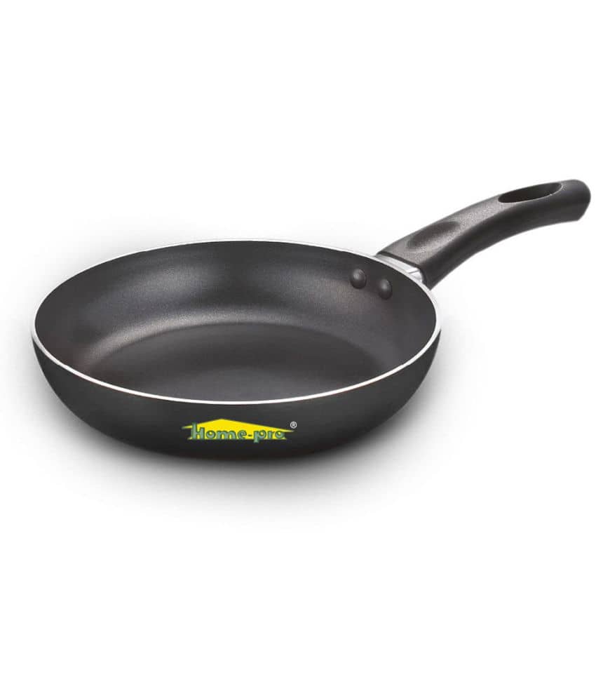 HomePro - Fry pan Black Aluminium Non-Stick Fry Pan ml ( Pack of 1 ) - Cookware | Buy online on ZillyBuy