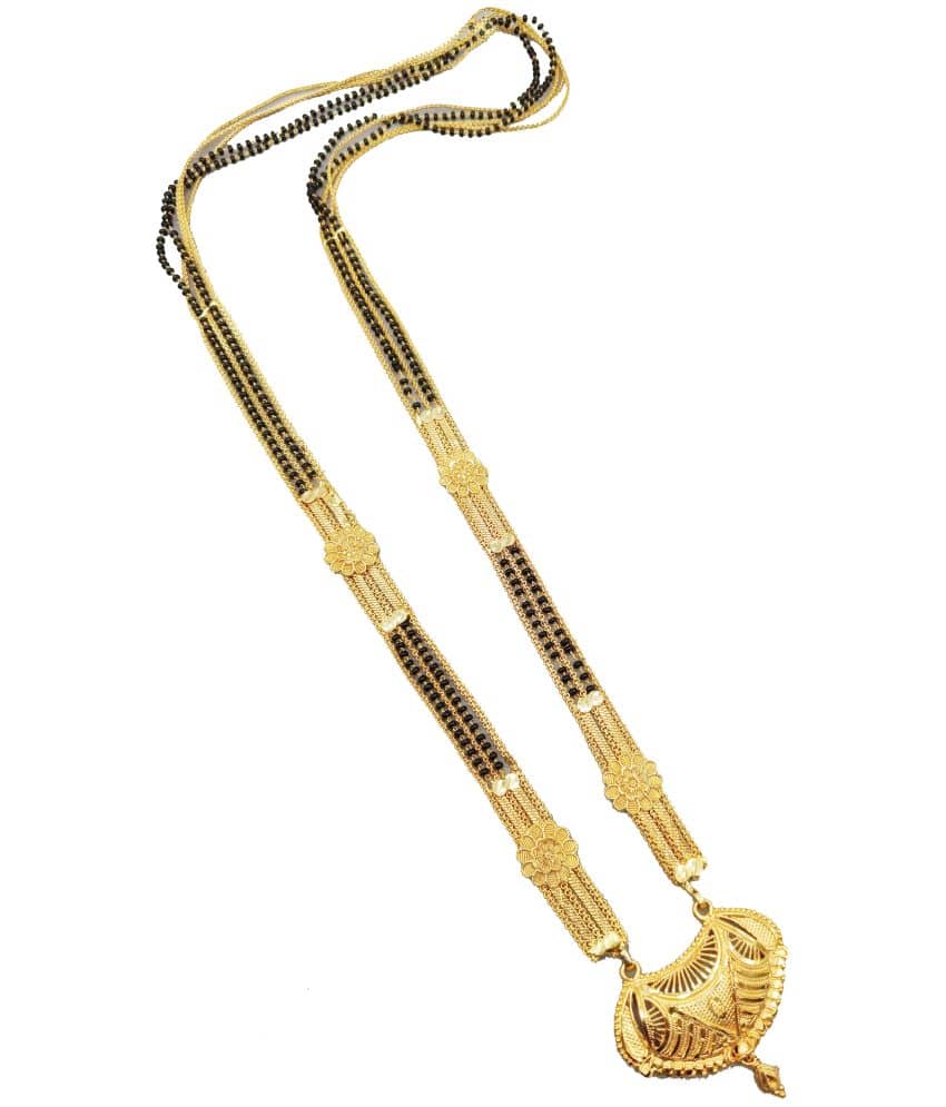 JIPPA - Golden Mangalsutra ( Pack of 1 )