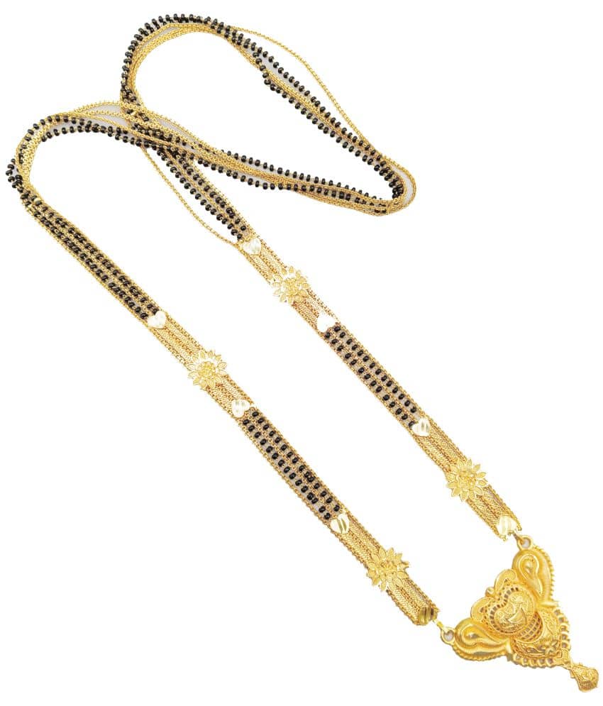 JIPPA - Golden Mangalsutra ( Pack of 1 )
