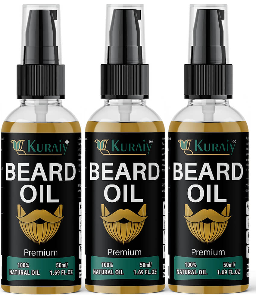 KURAIY Beard Growth Oil 100% Natural Beard Growth Oil Products For Men - Beard Care and Tools | Buy online on ZillyBuy