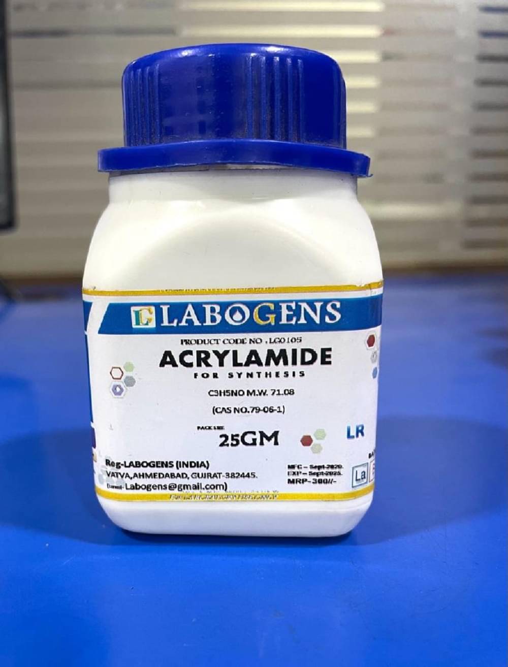     			LABOGENS ACRYLAMIDE (for synthesis) 25gm