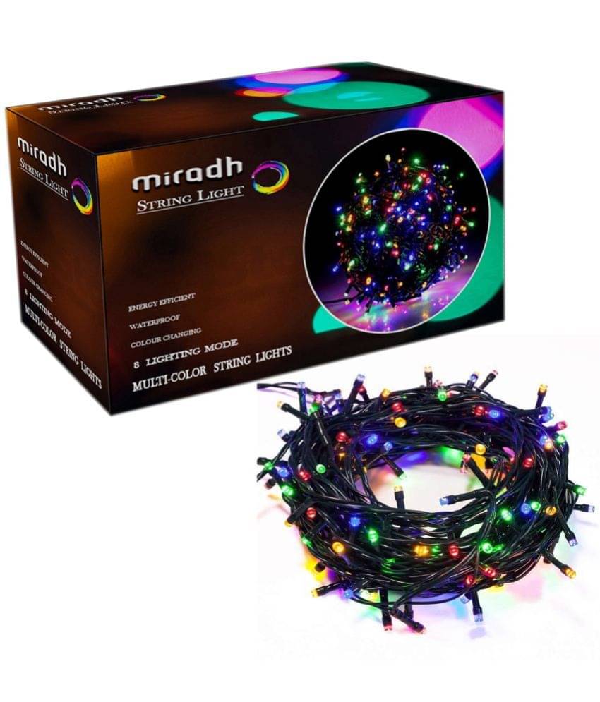     			MIRADH - Black 10Mtr String Light ( Pack of 1 )