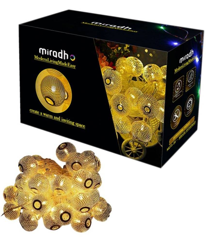     			MIRADH - Yellow 3Mtr String Light ( Pack of 1 )