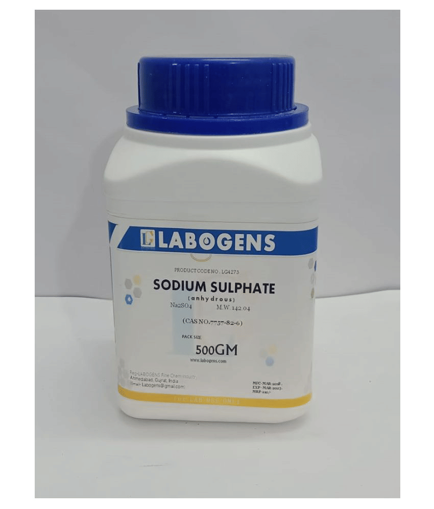 SODIUM SULPHATE (anhydrous) (CAS NO.7757-82-6) 500 GM