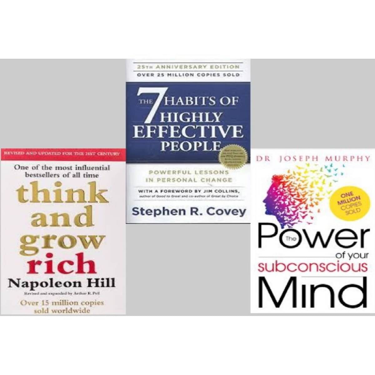     			Think And Grow Rich + 7 Habits of Highly Effective People + The Power of your Subconscious Mind