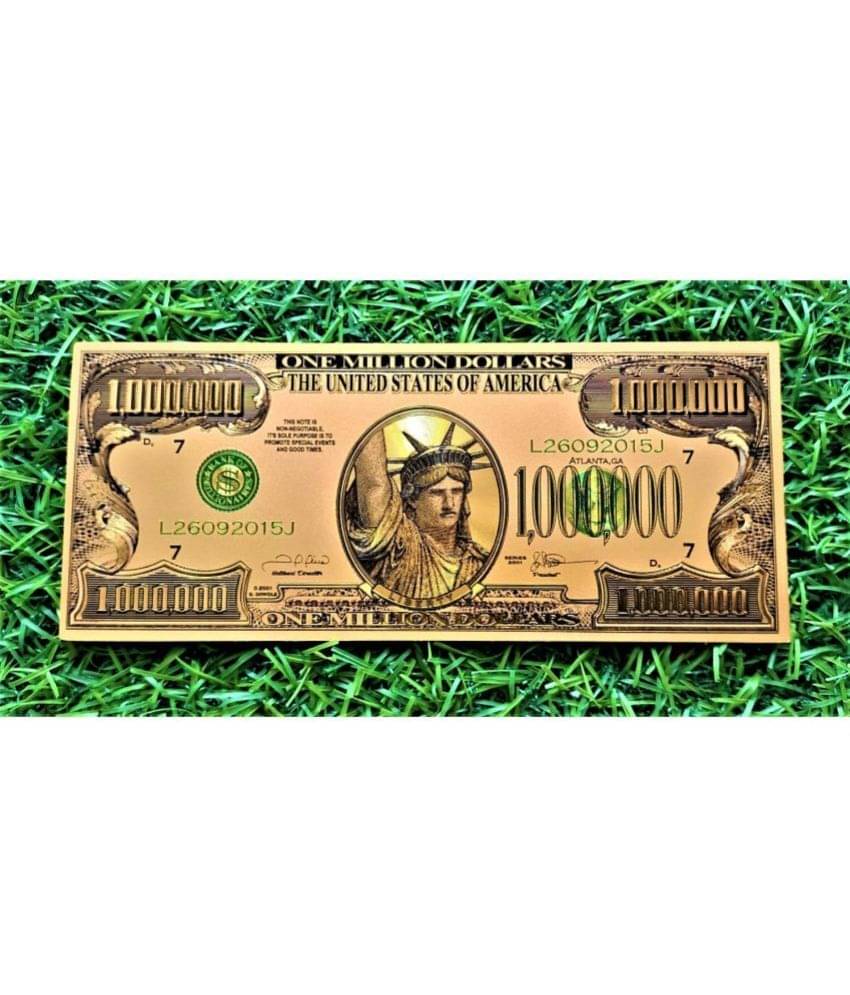 US 1 MILLION(1000000) DOLLAR 24 KT GOLD PLATED NOTE BRAND NEW     			US 1 MILLION(1000000) DOLLAR 24 KT GOLD PLATED NOTE BRAND NEW