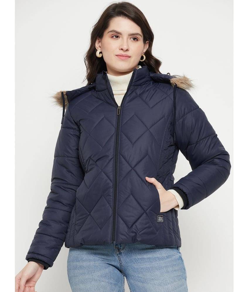 VERO AMORE - Polyester Navy Parka Jackets Pack of 1 VERO AMORE - Polyester Navy Parka Jackets Pack of 1