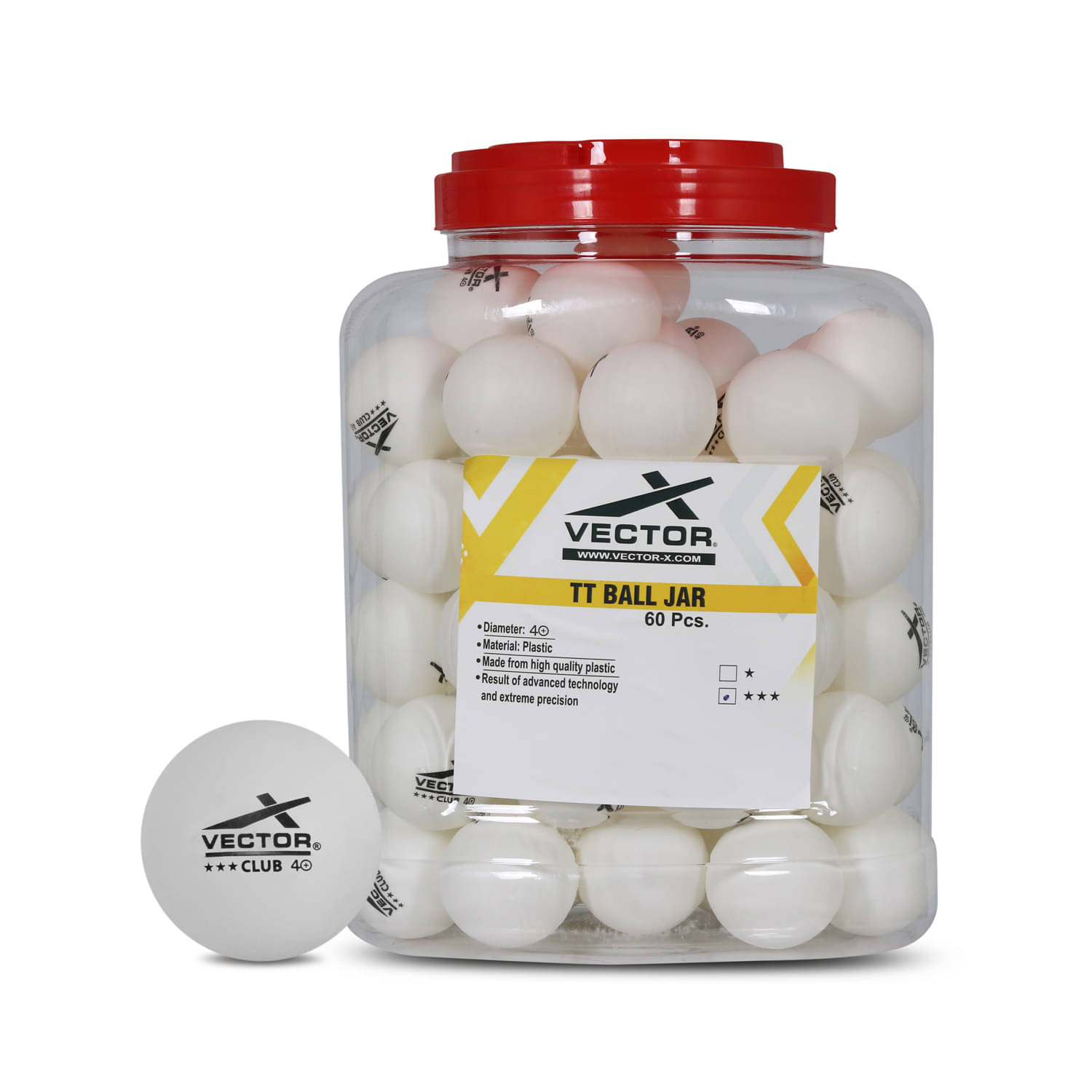     			Vector X 3 Star Pack Of More than 20 TT Balls