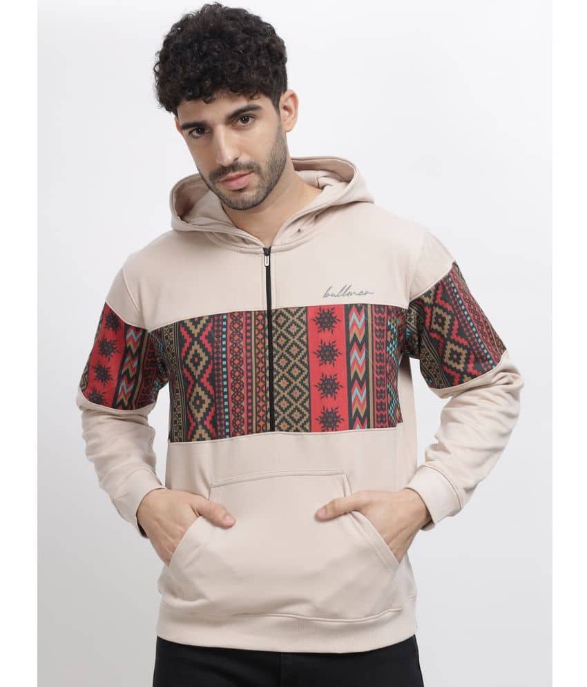 BULLMER Cotton Blend Hooded Men's Sweatshirt - Black ( Pack of 1 )