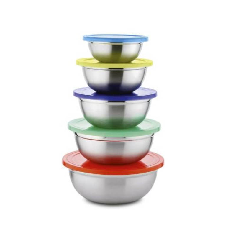     			Classic Essentials CE502 Container Steel Multicolor Food Container ( Set of 5 )