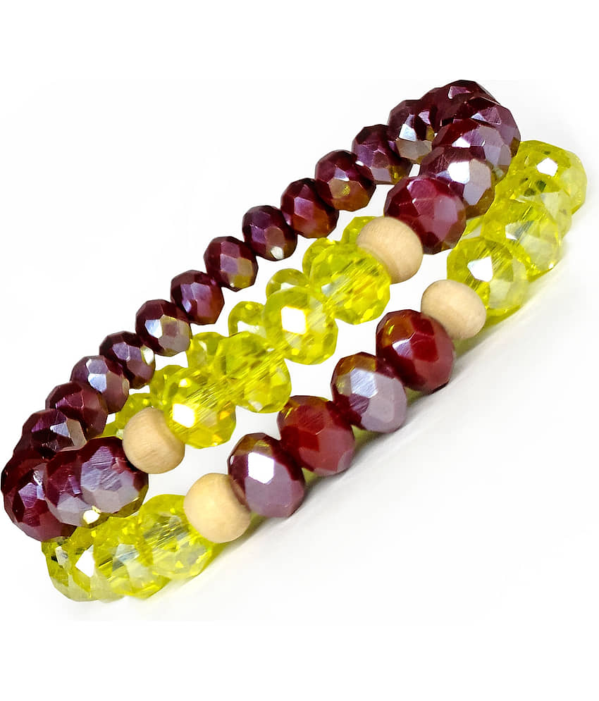 DAIVYA WELLNESS - Multicolor Bracelet ( Pack of 2 ) - Bangles & Bracelets | Buy online on ZillyBuy