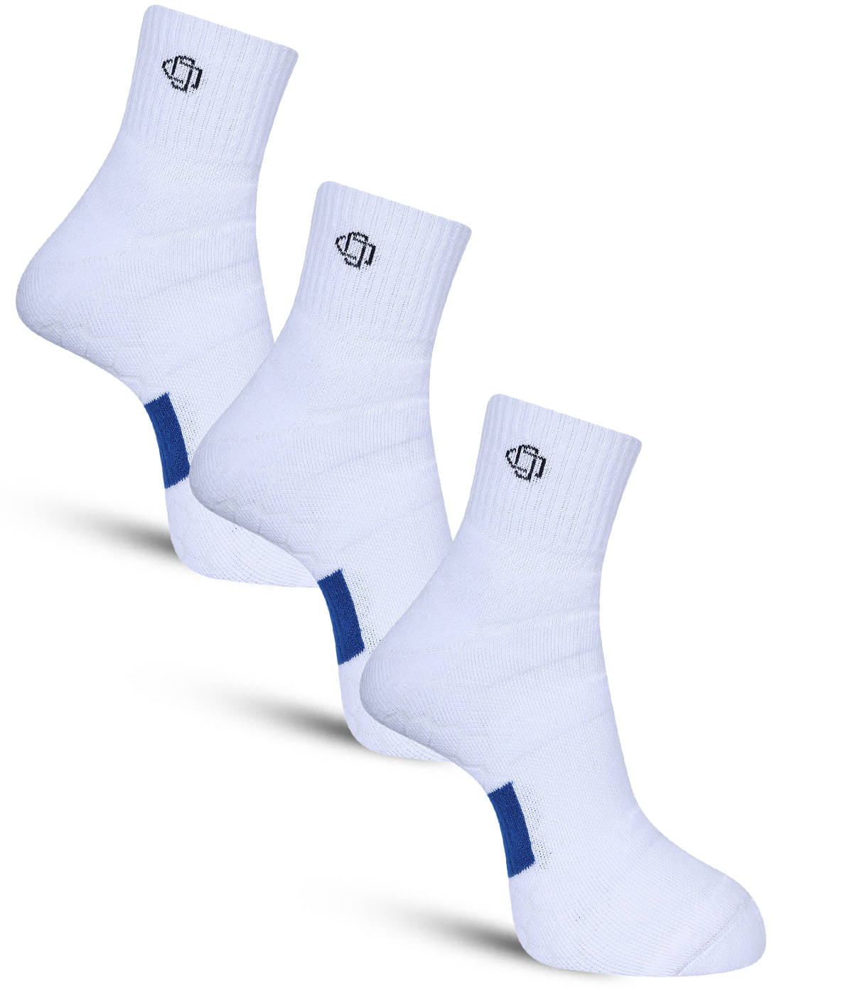 Dollar - Cotton Men's Self Design White Ankle Length Socks ( Pack of 3 ) Dollar - Cotton Men's Self Design White Ankle Length Socks ( Pack of 3 )