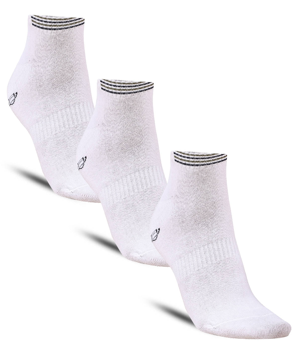     			Dollar - Cotton Men's Solid Multicolor Ankle Length Socks ( Pack of 3 )