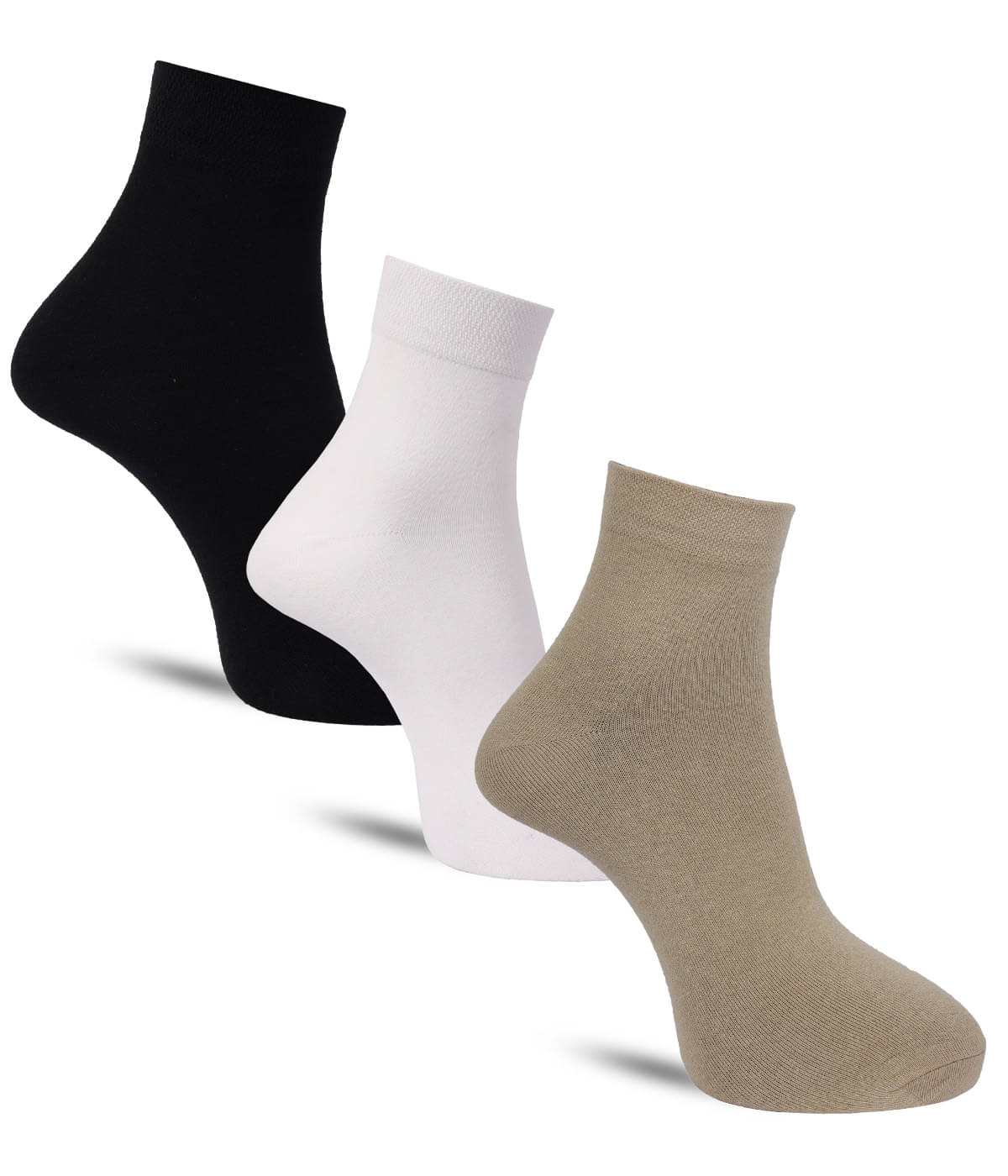     			Dollar - Cotton Men's Solid Multicolor Ankle Length Socks ( Pack of 3 )