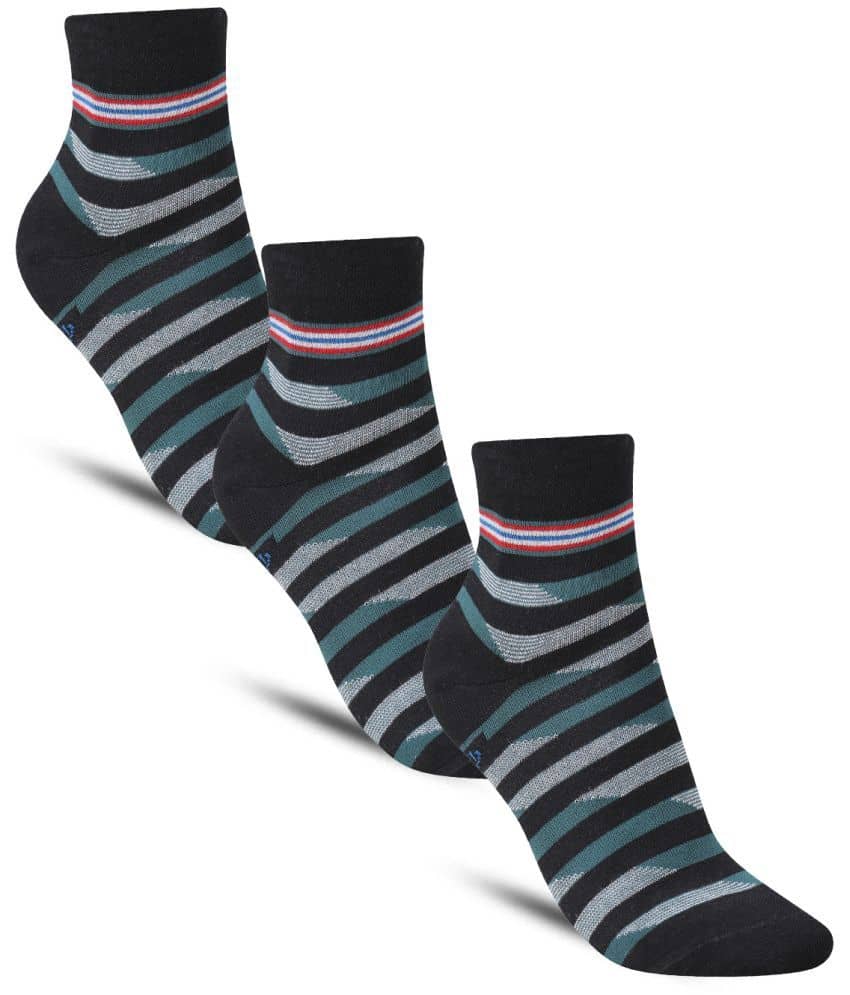 Dollar - Cotton Men's Striped Green Ankle Length Socks ( Pack of 3 ) - Socks | Buy online on ZillyBuy