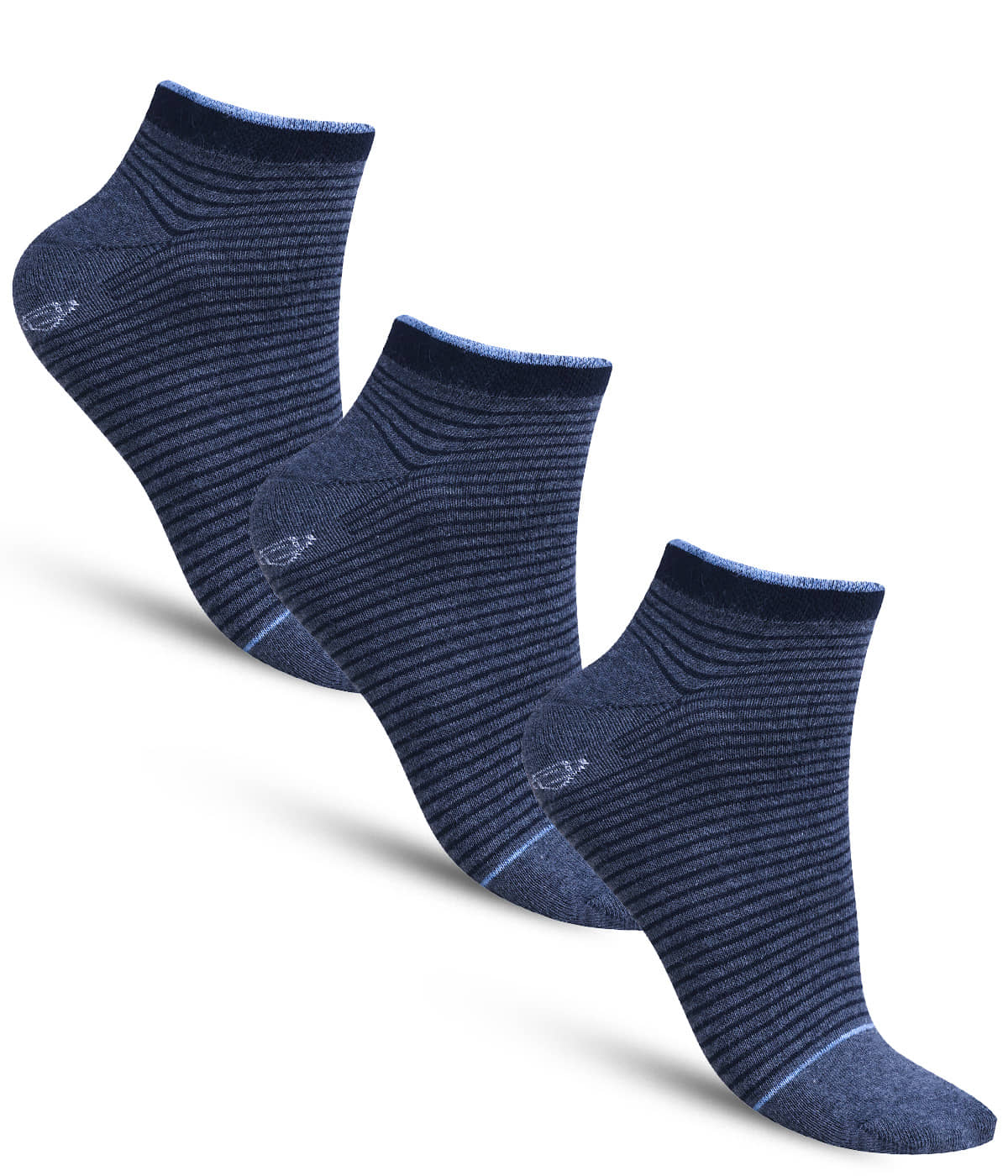 Dollar - Cotton Men's Striped Blue Mid Length Socks ( Pack of 3 ) - Socks | Buy online on ZillyBuy