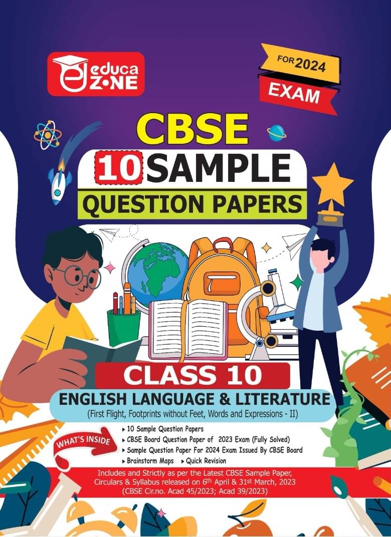     			Educazone CBSE Sample Question Papers Class 10 English Language & Literature Book (For Board Exam 2024)