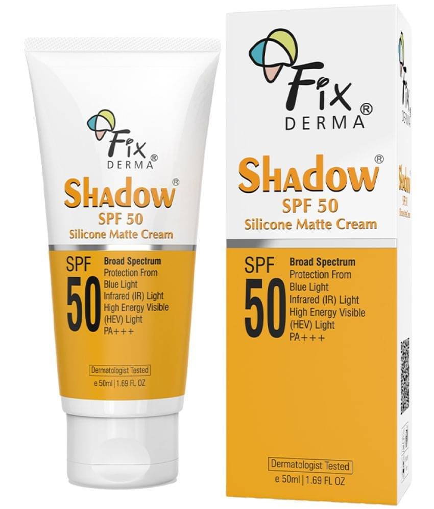     			Fixderma SPF 50 Silicone Matte Cream, Sunscreen for Acne Prone Oily Skin 50 ml, (Pack of 1)