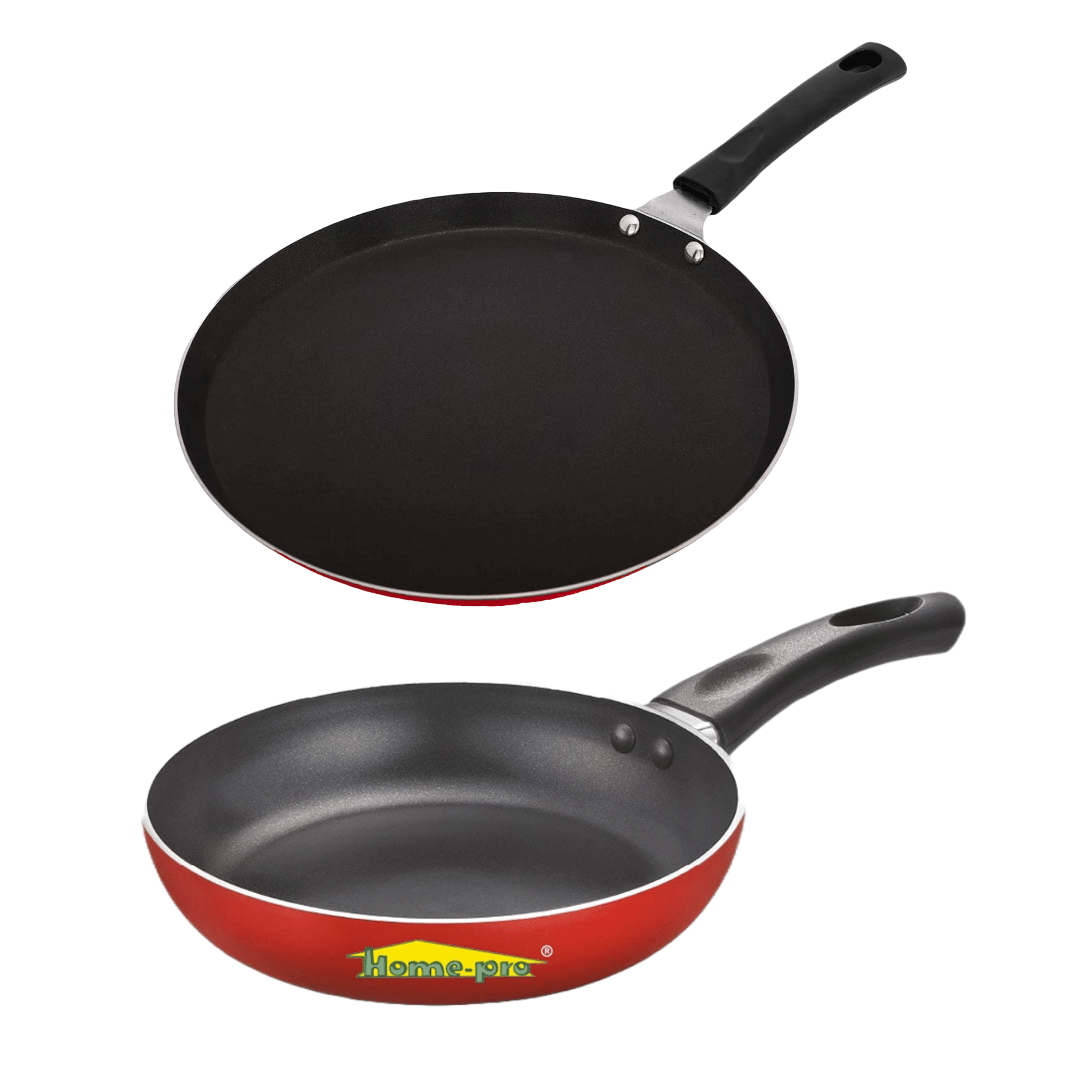     			Homepro Non-Stick Dosa Tawa 26 cm, 22 cm Fry Pan (Pack of 2)