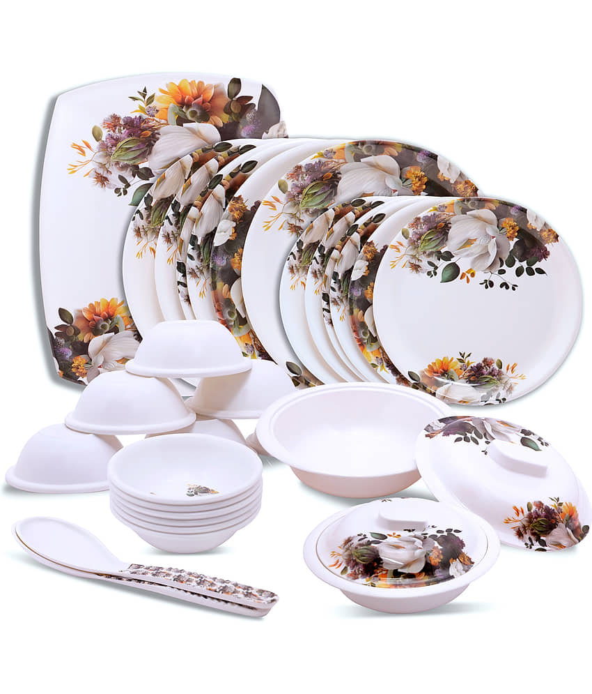 Cello Melamine Royal Set Pcs White