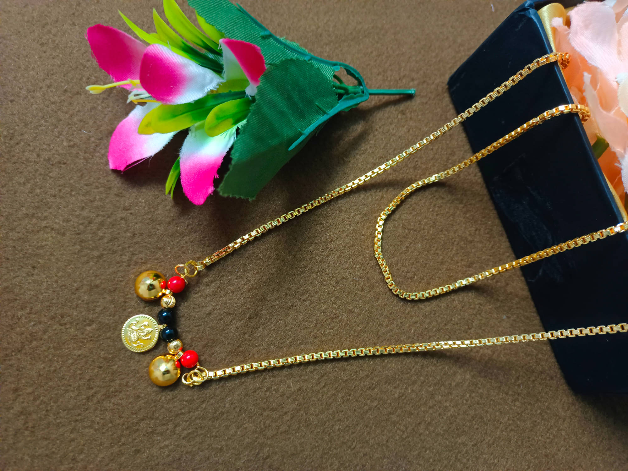 JIPPA Golden Mangalsutra ( Pack of 1 )     			JIPPA Golden Mangalsutra ( Pack of 1 )